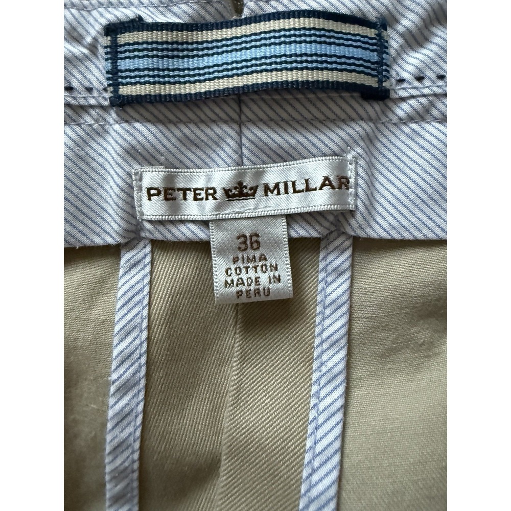 Peter Millar Men's Pima Cotton Golf Pants Khaki Beige Size 36 - Picture 5 of 9